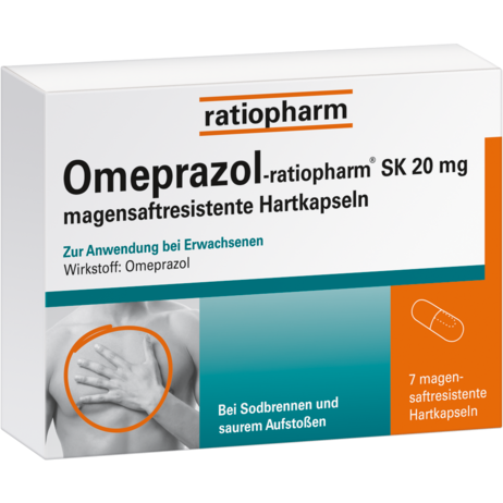 Omeprazol-ratiopharm® SK 20&nbsp;mg magensaftresistente Hartkapseln