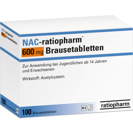 NAC-ratiopharm® 600&nbsp;mg Brausetabletten