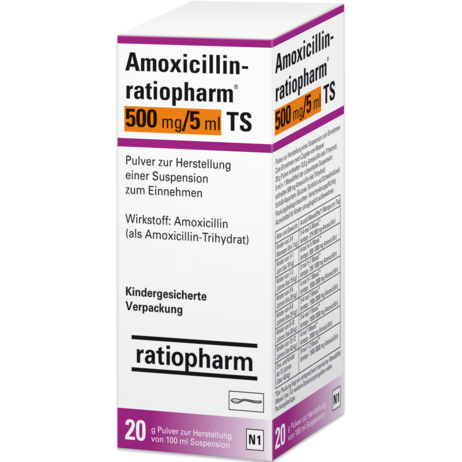 Amoxicillin-ratiopharm® 500&nbsp;mg/5&nbsp;ml TS