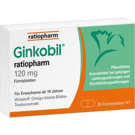 Ginkobil® ratiopharm 120&nbsp;mg Filmtabletten