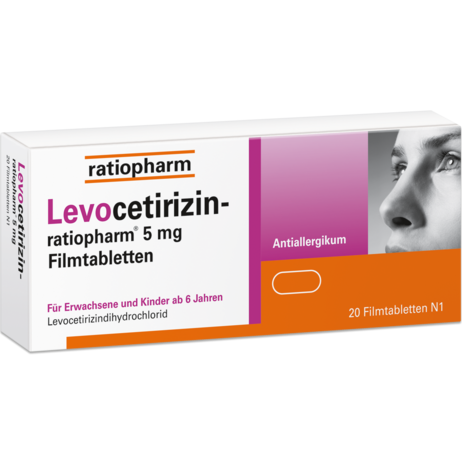 Levocetirizin-ratiopharm® 5&nbsp;mg Filmtabletten