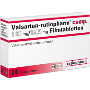Valsartan-ratiopharm® comp. 160 mg/12,5 mg Filmtabletten