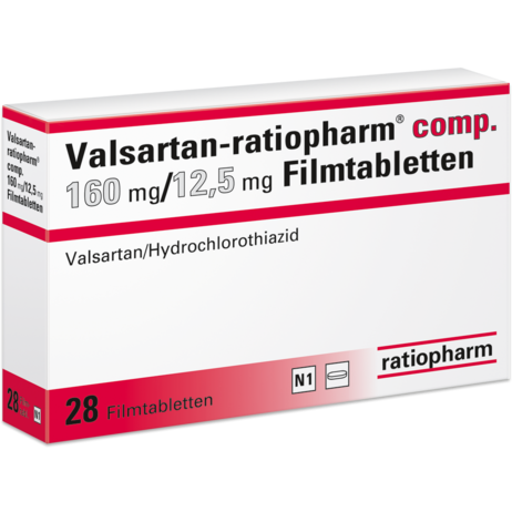 Valsartan-ratiopharm® comp. 160&nbsp;mg/12,5&nbsp;mg Filmtabletten