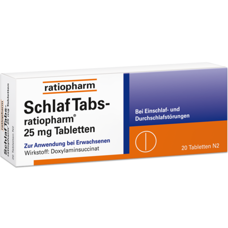 SchlafTabs-ratiopharm® 25&nbsp;mg Tabletten
