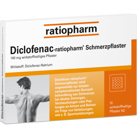 Diclofenac-ratiopharm® Schmerzpflaster