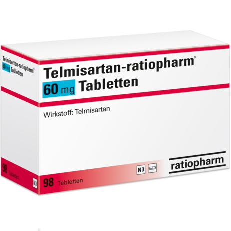 Telmisartan-ratiopharm® 60&nbsp;mg Tabletten