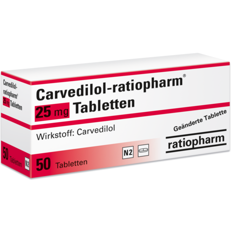 Carvedilol-ratiopharm® 25&nbsp;mg Tabletten