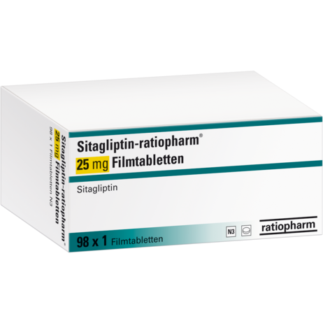 Sitagliptin-ratiopharm® 25&nbsp;mg Filmtabletten