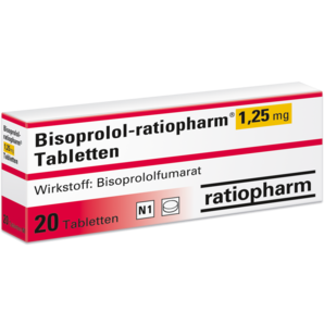 Bisoprolol-ratiopharm® 1,25 mg Tabletten