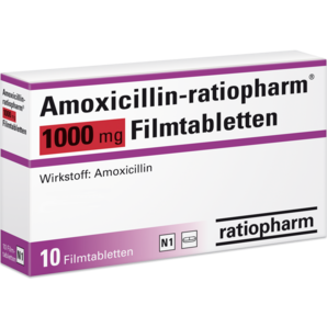 Amoxicillin-ratiopharm® 1000 mg Filmtabletten