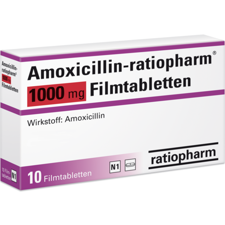 Amoxicillin-ratiopharm® 1000&nbsp;mg Filmtabletten