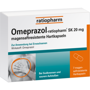 Omeprazol-ratiopharm® SK 20 mg magensaftresistente Hartkapseln
