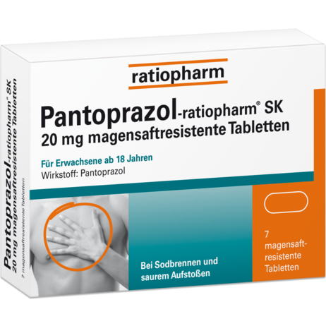 Pantoprazol-ratiopharm® SK 20&nbsp;mg magensaftresistente Tabletten