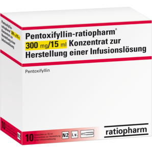 Pentoxifyllin-ratiopharm® 300 mg/15 ml Konzentrat zur Herstellung einer Infusionslösung
