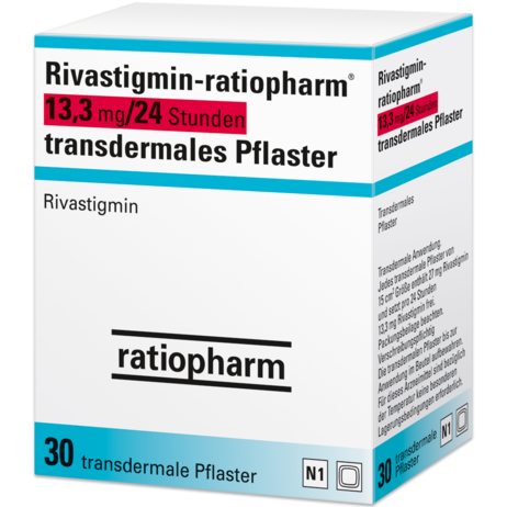 Rivastigmin-ratiopharm® 13,3&nbsp;mg/24 Stunden transdermales Pflaster