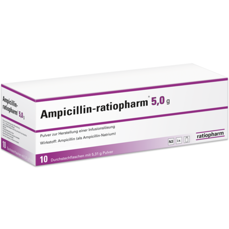 Ampicillin-ratiopharm® 5,0&nbsp;g