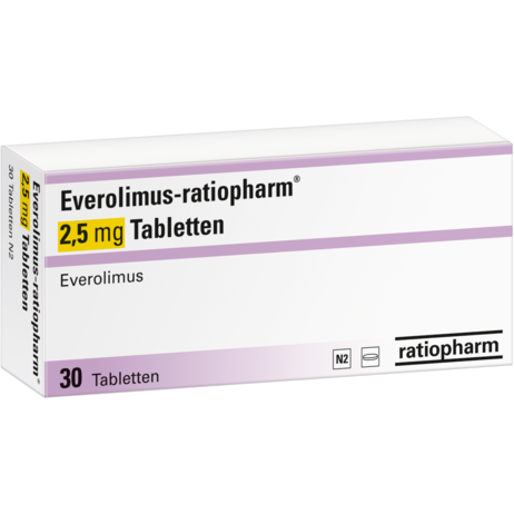 Everolimus-ratiopharm® 2,5&nbsp;mg Tabletten
