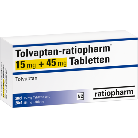 Tolvaptan-ratiopharm® 15&nbsp;mg + 45&nbsp;mg Tabletten
