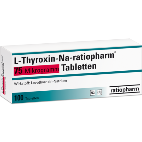 L-Thyroxin-Na-ratiopharm® 75&nbsp;Mikrogramm Tabletten