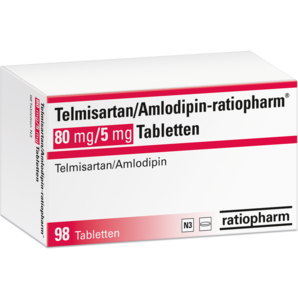 Telmisartan/Amlodipin-ratiopharm® 80 mg/5 mg Tabletten
