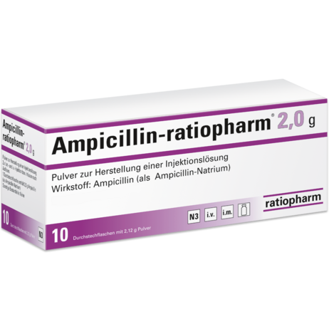 Ampicillin-ratiopharm® 2,0&nbsp;g