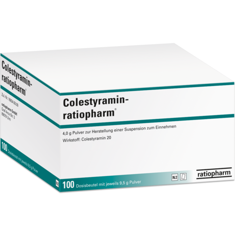 Colestyramin-ratiopharm® Dosierbeutel