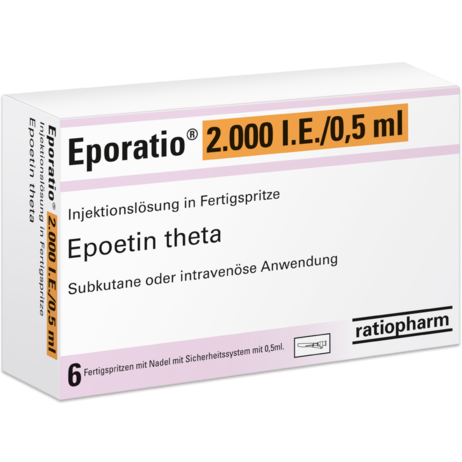 Eporatio® 2.000&nbsp;I.E./0,5&nbsp;ml Injektionslösung in Fertigspritze
