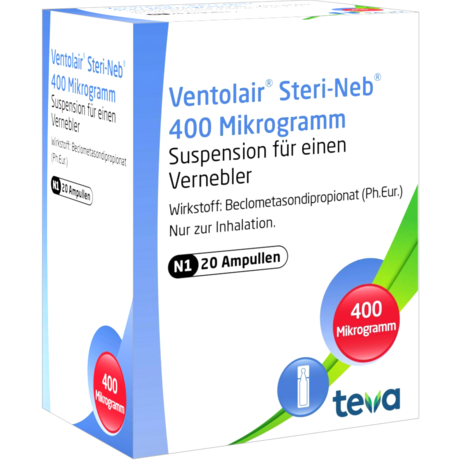 Ventolair® Steri-Neb® 400&nbsp;Mikrogramm Suspension für einen Vernebler