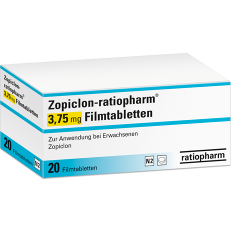 Zopiclon-ratiopharm® 3,75&nbsp;mg Filmtabletten