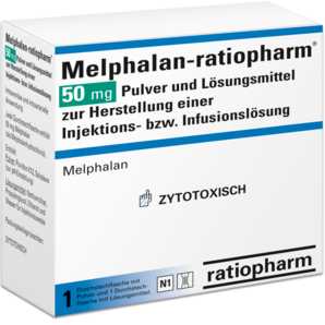 Melphalan-ratiopharm® 50 mg Pulver und Lösungsmittel zur Herstellung einer Injektions- bzw. Infusionslösung