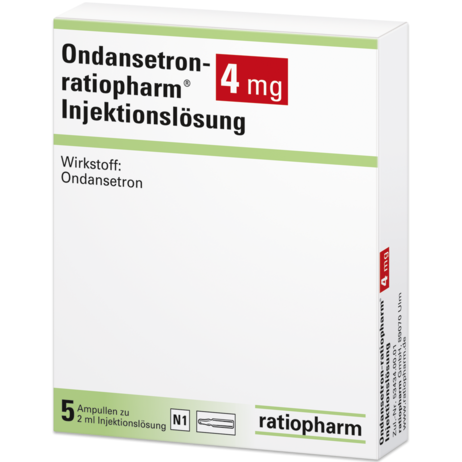 Ondansetron-ratiopharm® 4&nbsp;mg Injektionslösung