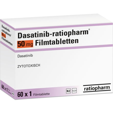 Dasatinib-ratiopharm® 50&nbsp;mg Filmtabletten