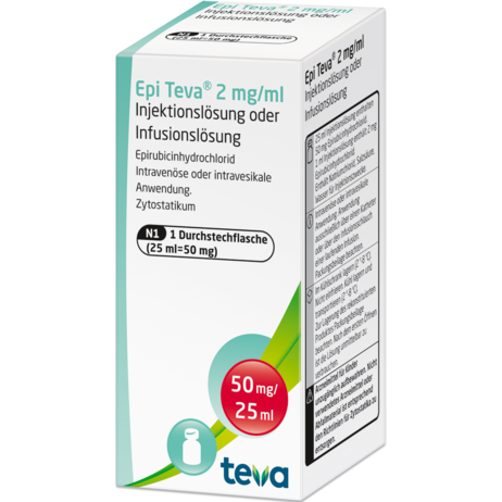 Epi Teva® 2&nbsp;mg/ml Injektionslösung oder Infusionslösung