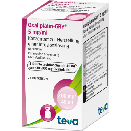 Oxaliplatin-GRY®  5&nbsp;mg/ml Konzentrat zur Herstellung einer Infusionslösung