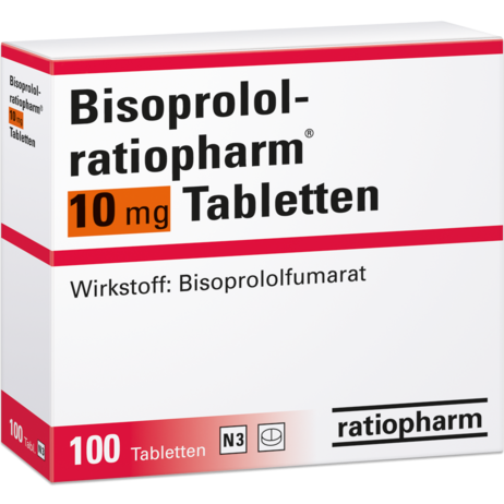 Bisoprolol-ratiopharm® 10&nbsp;mg Tabletten