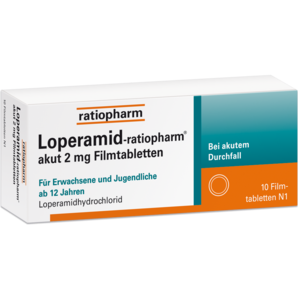 Loperamid-ratiopharm® akut 2 mg Filmtabletten