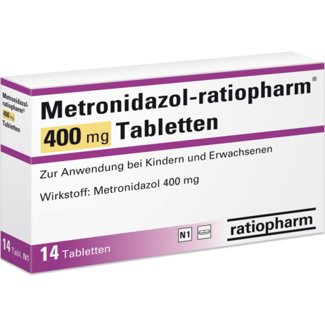 Metronidazol-ratiopharm® 400&nbsp;mg Tabletten