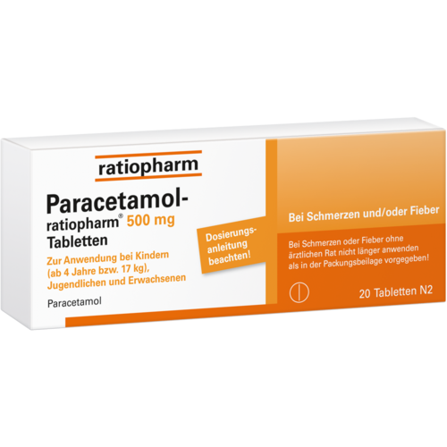 Paracetamol-ratiopharm® 500 mg Tabletten