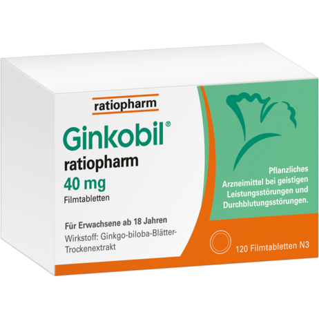 Ginkobil® ratiopharm 40&nbsp;mg Filmtabletten