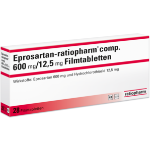 Eprosartan-ratiopharm® comp. 600 mg/12,5 mg Filmtabletten