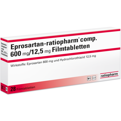 Eprosartan-ratiopharm® comp. 600&nbsp;mg/12,5&nbsp;mg Filmtabletten