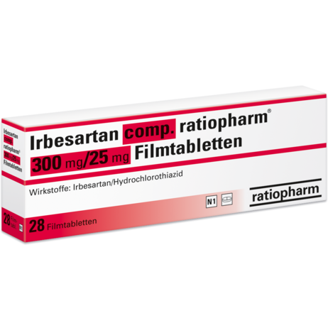 Irbesartan comp. ratiopharm® 300&nbsp;mg/25&nbsp;mg Filmtabletten