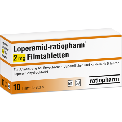 Loperamid-ratiopharm® 2&nbsp;mg Filmtabletten