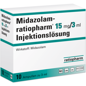 Midazolam-ratiopharm® 15 mg/3 ml Injektionslösung