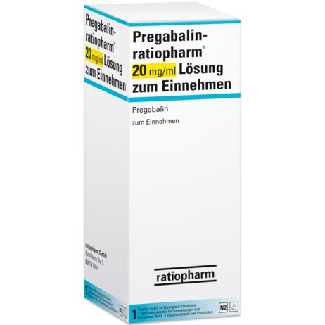 Pregabalin-ratiopharm® 20&nbsp;mg/ml Lösung zum Einnehmen