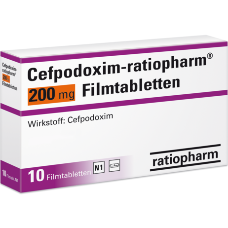 Cefpodoxim-ratiopharm® 200&nbsp;mg Filmtabletten