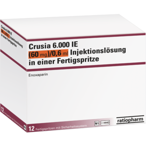 Crusia 6.000 IE (60 mg)/0,6 ml Injektionslösung in einer Fertigspritze