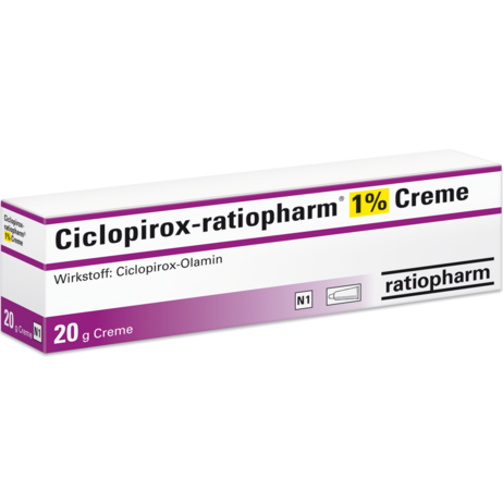 Ciclopirox-ratiopharm® 1&nbsp;% Creme
