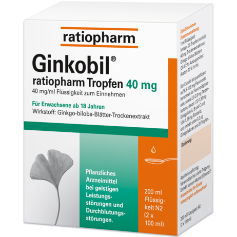 Ginkobil® ratiopharm Tropfen 40&nbsp;mg