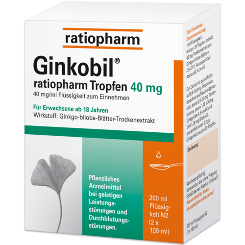 Ginkobil® ratiopharm Tropfen 40 mg